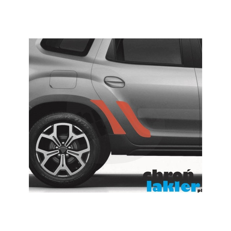 DACIA DUSTER II mk2 skærm / hjulkasse og dør beskyttelsesfilm (2017-)
