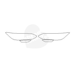 Volvo V60 FL reflektory / światła przednie / dzienne / naklejki / folie ochronne (2013-)