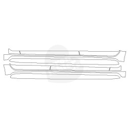 Volvo V60 FL folie ochronne / folia ochronna na progi i drzwi (2013-)