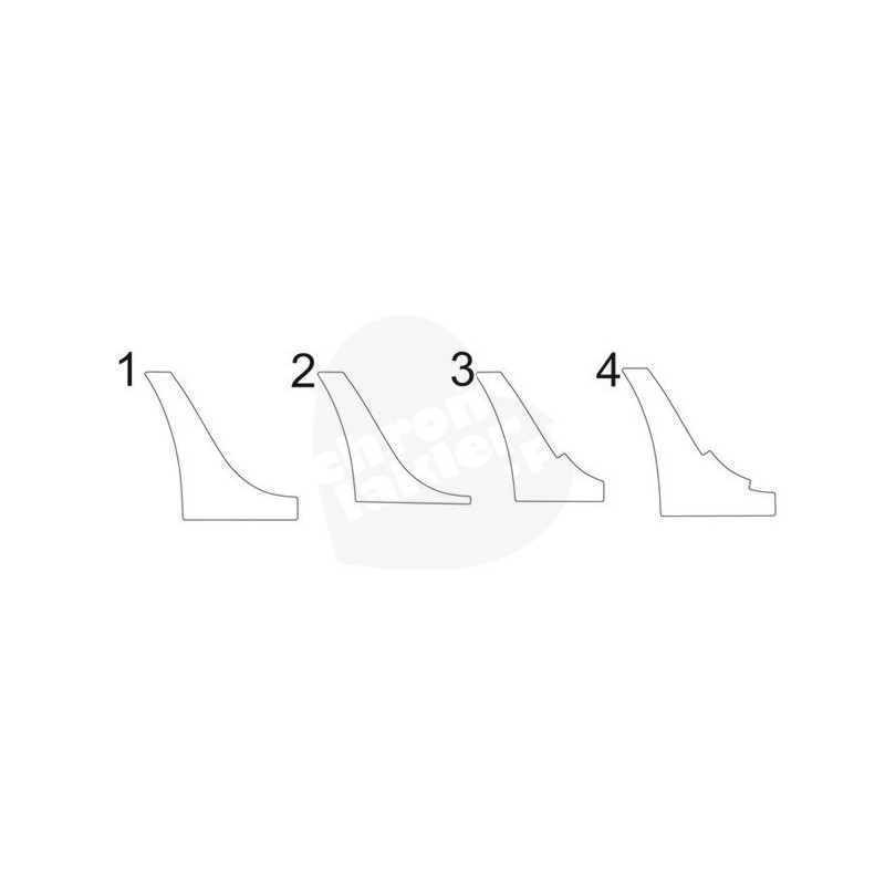 SKODA OCTAVIA II naklejka / folia ochronna na tylny błotnik