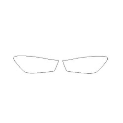 Volvo V60 FL reflektory / światła przednie / dzienne / naklejki / folie ochronne (2013-)