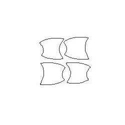 Mercedes GLA-Klasa dedykowane naklejki / folie ochronne pod klamki (2013-)