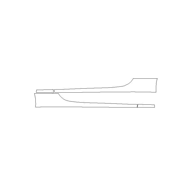 Mercedes C-klasa W205  folie ochronne / folia ochronna na progi i drzwi (2014-)