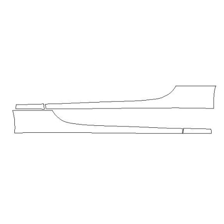 Mercedes C-klasa W205  folie ochronne / folia ochronna na progi i drzwi (2014-)