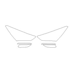 VOLVO S90 folie ochronne na reflektory / lampy / światła przednie (2016-)