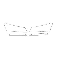 Skoda Superb III mk3 reflektory / światła przednie / halogeny / naklejki / folie ochronne (2015-)