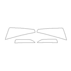 Audi A6/S6 C7 folie ochronne na reflektory / lampy / światła przednie (2011-)