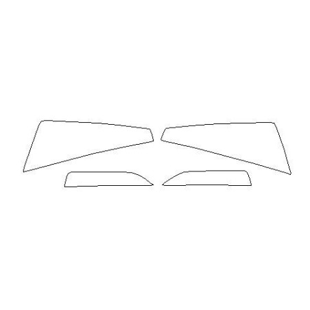 Audi A6/S6 C7 folie ochronne na reflektory / lampy / światła przednie (2011-)