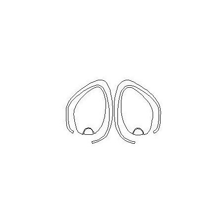 Audi A6/S6 C7 folie ochronne na reflektory / lampy / światła przednie (2011-)