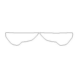 Audi Q3 I 8U reflektory / światła przednie / halogeny / naklejki / folie ochronne (2012-2014)