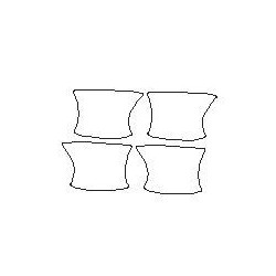 Audi Q7 II mk2 2 dedykowane naklejki / folie ochronne pod klamki (2015-)