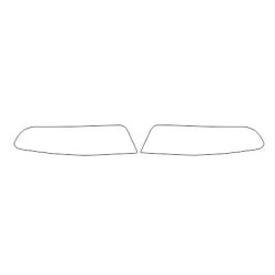 Audi A6/S6 C7 folie ochronne na reflektory / lampy / światła przednie (2011-)