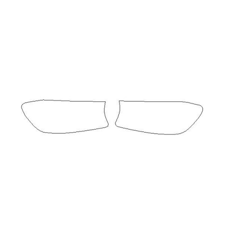 Mercedes GLS-Klasa X166 reflektory / światła przednie naklejki / folie ochronne (2015-2019)