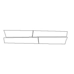 Mercedes GLS-Klasa X166 folie ochronne / folia ochronna na drzwi (2015-2019)
