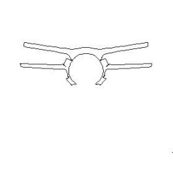Renault Captur folie ochronne / folia ochronna na grill / Atrapa przednia / emblemat  (2017-)