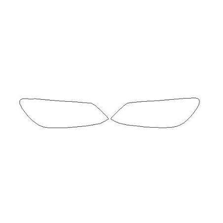 VW Touran II naklejki / folie ochronne błotnik tył (2010-2015)