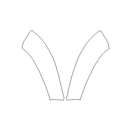 PORSCHE PANAMERA (970, S, TURBO, 4S, GTS, TURBO S, DIESEL) naklejka / folia ochronna drzwi tył (2009-)