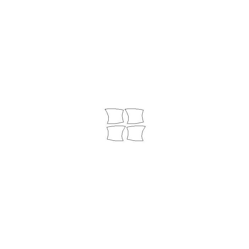 Mercedes GLS-Klasa X166 dedykowane naklejki / folie ochronne pod klamki (2015-2019)
