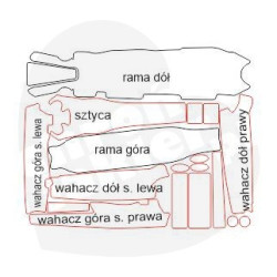 naklejka / folia ochronna na rower / ramę 3M duży zestaw 