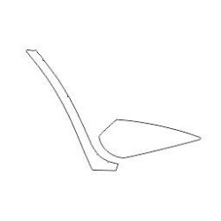 Toyota Verso od 2009 drzwi i błotnik naklejka / folia ochronna 