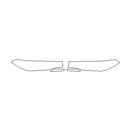 Audi Q3 reflektory / światła przednie / halogeny / naklejki / folie ochronne (2012-2014)