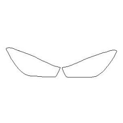 Audi A4 B9 reflektory / światła przednie naklejki / folie ochronne (2015-)