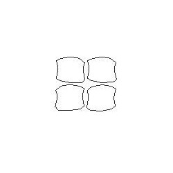 Kia Sorento III 3 dedykowane naklejki / folie ochronne pod klamki (2015-)