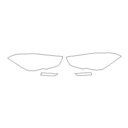 Hyundai Tucson III reflektory / światła przednie / halogeny / naklejki / folie ochronne (2016-)