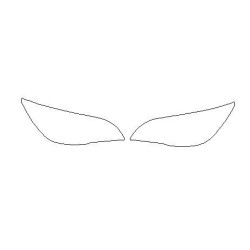 Hyundai Tucson III reflektory / światła przednie / halogeny / naklejki / folie ochronne (2016-)