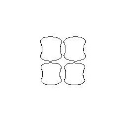 BMW 5 / M5 G30 / G31 dedykowane naklejki / folie ochronne pod klamki (2017-)