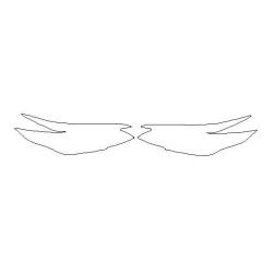 Hyundai Tucson III reflektory / światła przednie / halogeny / naklejki / folie ochronne (2016-)