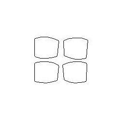 BMW 5 / M5 G30 / G31 dedykowane naklejki / folie ochronne pod klamki (2017-)