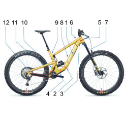 naklejka / folia ochronna na rower / ramę 3M duży zestaw 