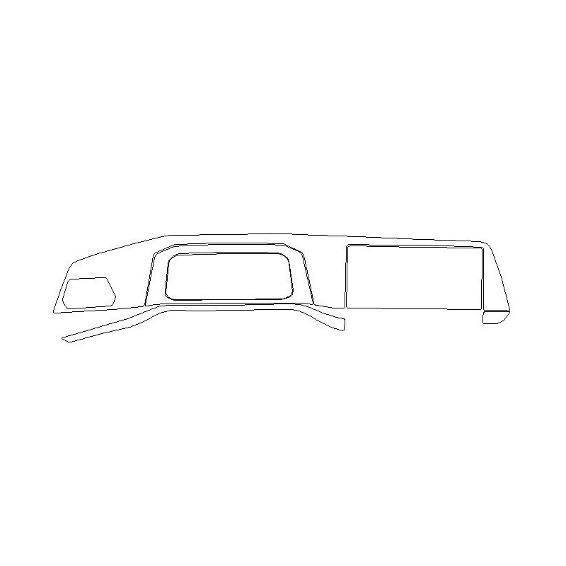 Fólie na ochranu interiéru pre VW GOLF VIII (8) pred FL, na kokpit a displeje (2019-2023)