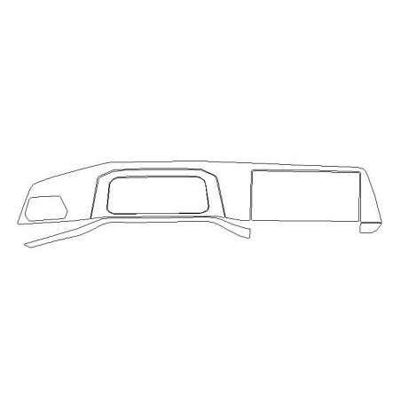 VW GOLF VIII (8) före FL interiöra skyddsfilmer för instrumentbrädan, skärmar (2019-2023)