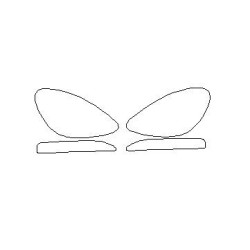 Porsche Cayenne II 92A ennen FL etuvalojen / takavalojen suojakalvot PPF (2010-2014)