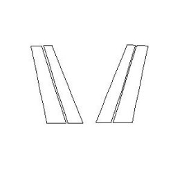 Φύλλα προστασίας για το BMW X3 G01 στήλες B piano (2017-2024)