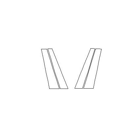 BMW X3 G01 -uutuuden suojakalvot B-pilareihin piano musta (2017-2024)