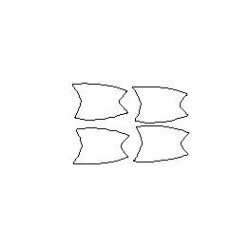 BMW 8 / M8 G14 / G15 dørhåndtakbeskyttelsesfolie (2018-)