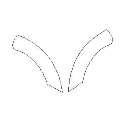 Ford Puma beskyttelsesfilm på bagdørens udskæringer (2019-)