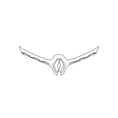 Renault Captur II beschermlaag op grille / voorkant / logo (2019-)