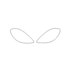 Porsche Macan I 95B sonrası FL far / ön lamba koruyucu filmler (2018-2024)