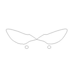 Opel Corsa D após FL faróis / lanternas dianteiros películas protetoras (2011-2014)