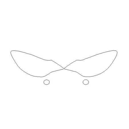 Opel Corsa D na FL koplampen / voorlampen beschermfolie (2011-2014)