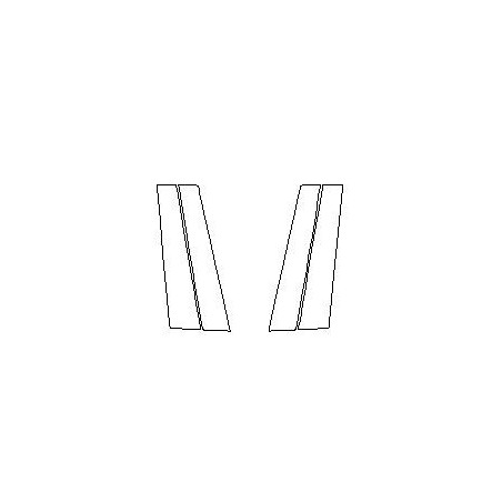 Toyota Camry IX 9 beskyttelsesfilm til B-stolperne B piano (2018-2024)