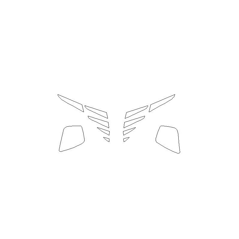 Hyundai Tucson IV 4 películas protectoras PPF en faros / lámparas delanteras (2020-).