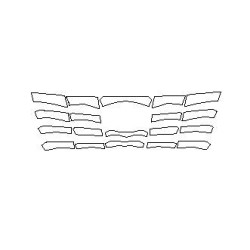 Hyundai Tucson IV 4 mriežka masky fólia ochranná (2020-)