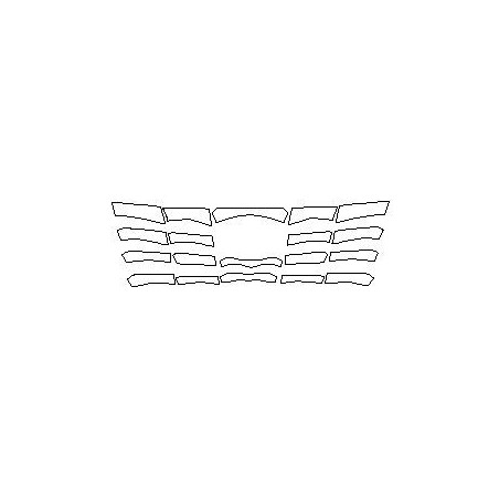 Hyundai Tucson IV 4 mriežka masky fólia ochranná (2020-)