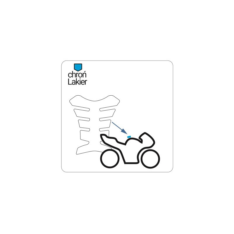 Védelem a motorkerék benzintankjára univerzális motorkerékpár fóliával