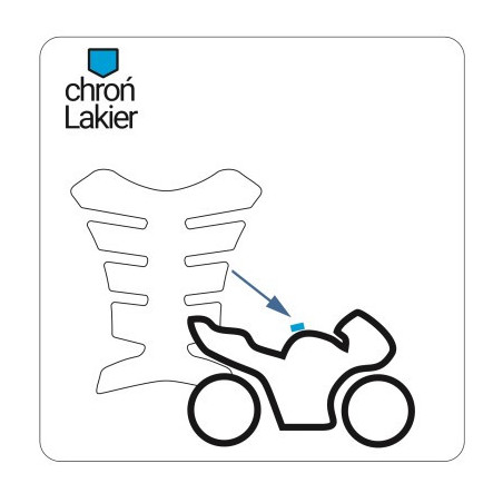 Folie protectoare pentru rezervorul motocicletei universale.